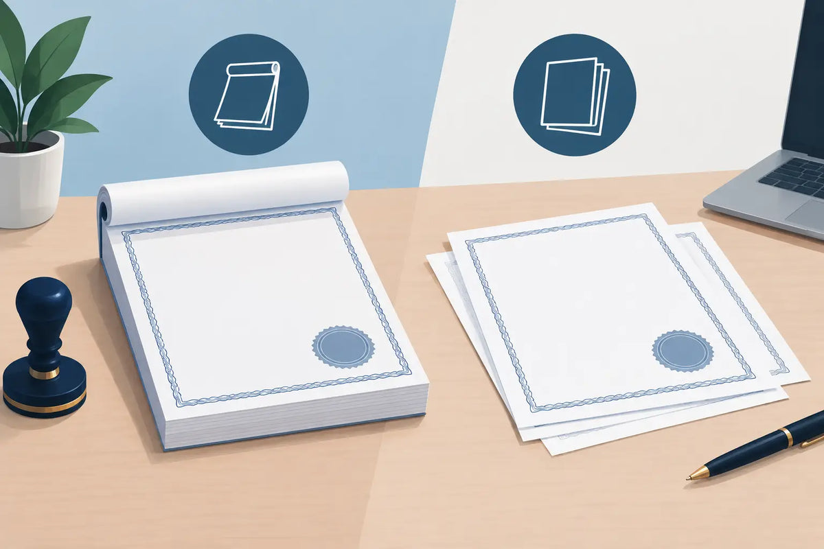 Notary Certificate Pads Versus Sheets Compared