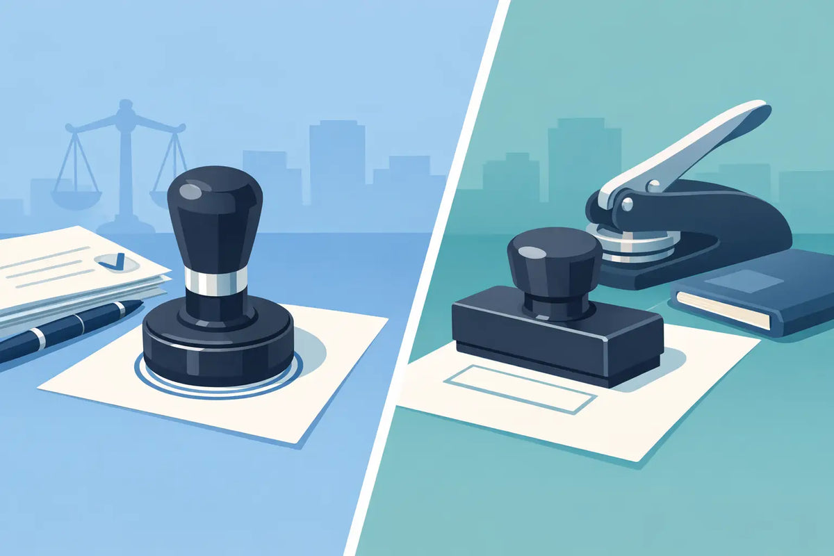 Round Versus Rectangular Notary Stamps Compared