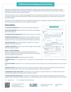 California Acknowledgment Certificate - 100 Sheets image 2