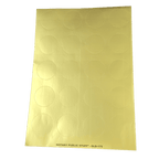 Gold Foil Seals For Notary Embossers - Sheet of 20