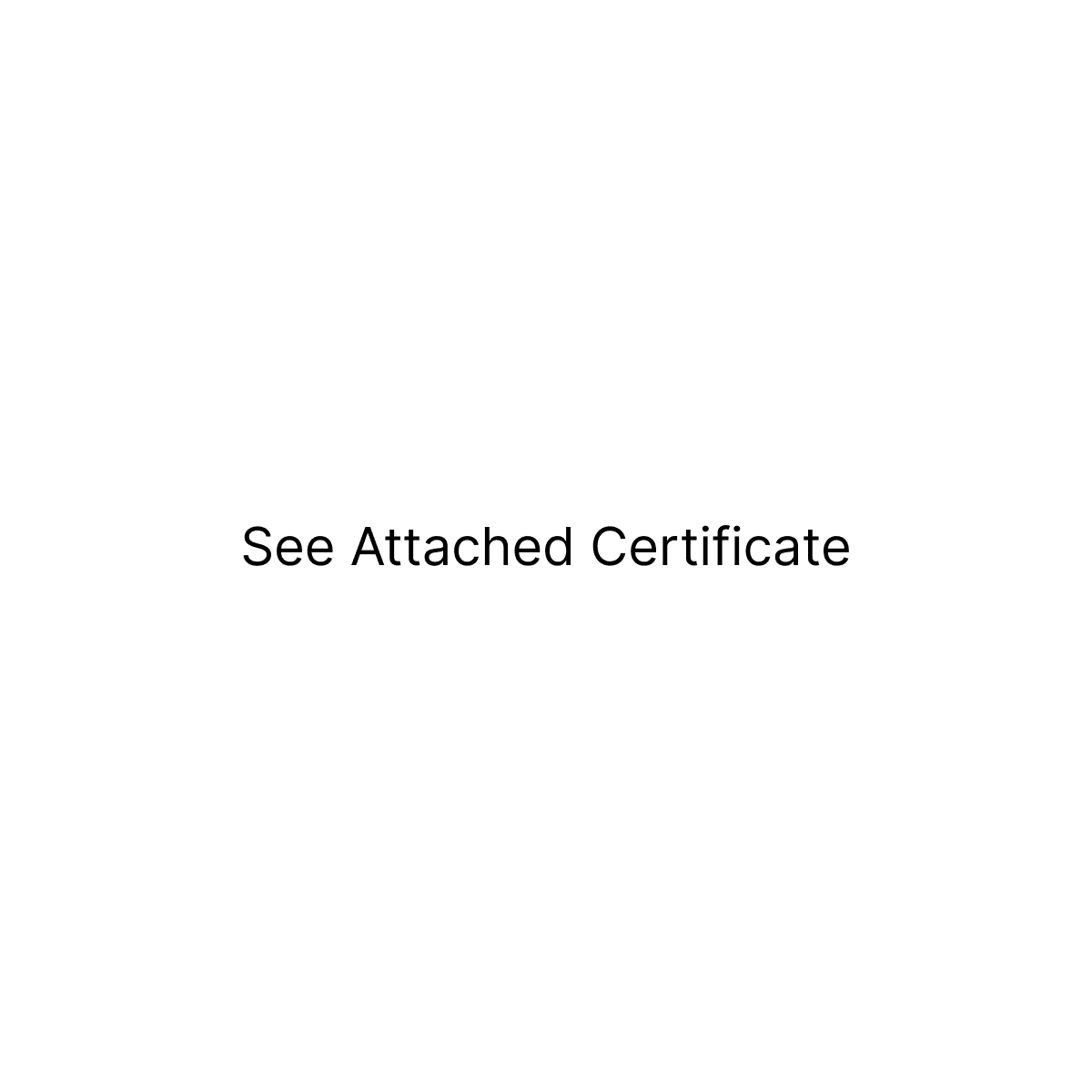 See Attached Certificate Stamp image 1