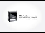 Notary Stamp Refill Ink Cartridges for Trodat Printy 4913 (Black)
